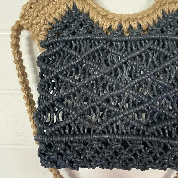 Handmade Macrame Jute/Cord Weaved Boho Bag - Picture 8 of 10